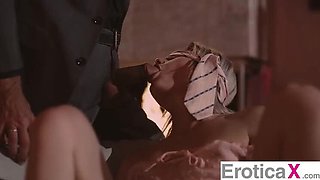 Petite Blonde Nella Jones Gets Fucked Hard by Big Cock Steve Holmes