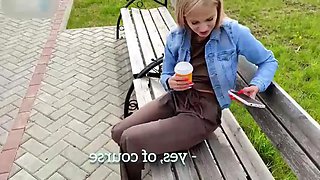 I met a cutie in the park, and she turned out to be a nymphomaniac and dragged me to her for sex: Porn