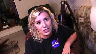 Big booty stepsis rammed and spunked on her cute face POV