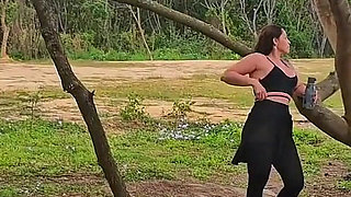 Agatha Breastfeeds in Sex in the Park, with Torn Pants