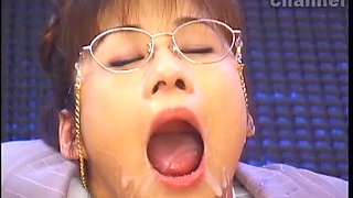 Professora japonesa leeite na cara  bukkake: Blowjob, Cumshot  Asian Porn