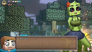 Minecraft-themed adult animation featuring sexy adventures in HornyCraft