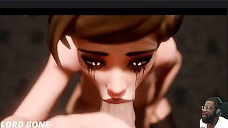Bald Ass Pussy Ashe Gets Anal Fucked, Thicc Fat Ass Vyse Is Fucked From Behind, Mascara Tracer Sucks Cock