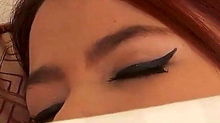 Asian Beautiful Sensual Body Touches Herself and Masturbates and Gives Herself Deep Orgasms