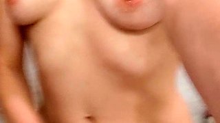 Small titted brunette amateur anal nailed at home