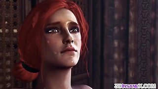 Hot triss fucked by big dick alien