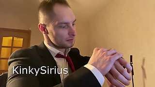 Part 1. Menatplay. Office Workers Kinkysirius in Suit Was Fucked Hard by Leather Bear