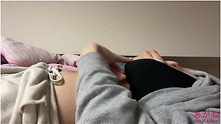 Masturbating In Pajamas On The Bed