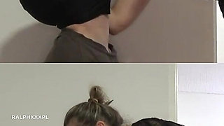 Cuckold Husband Takes Free Pizza, Wife Fucks Pizza Delivery Man and Feeds Husband His Cum