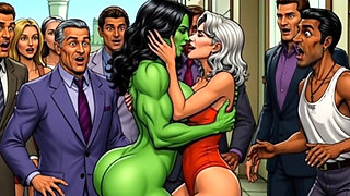 Slutty She-hulk Nudity. Cartoon