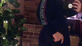 Amateur striptease and Solo masturbation