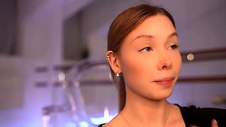 Blonde tight pussy babe solo toy fun in glamour masturbation