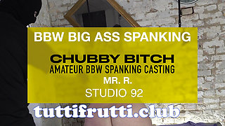 Big ass BBW Spanking