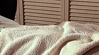 2nd attempt at a massage video with my roommate. She blames the lotion.