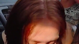 Picking up a Fellow Traveler Ended with a Juicy Double Blowjob Outdoors