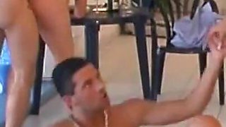 Young Girl Gets Her Pussy Smashed in the Pool by Hard Cock