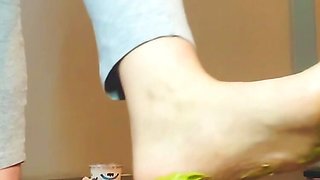 Food foot play