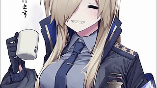 Police babe teases you with her soft kisses and curves in this ASMR experience