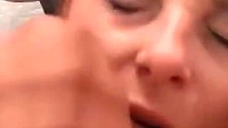 Wild Foursome for Two Slutty Teens Loving Cock