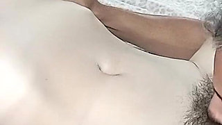 My Stepbrother Eats My Hairy Pussy Passionately, Bringing Me to a Delicious Orgasm