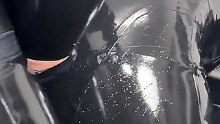 Two Alien Dommes Using Their Newly Transformed Alien Rubber Doll Slut