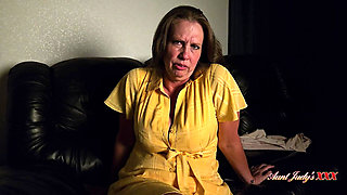 AuntJudysXXX - Fucking Your Busty Mature Stepmom Autumn During a Power Outage (pov)