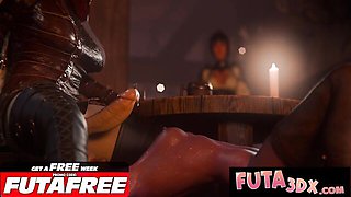Hooker's big tits action by Futa3DX