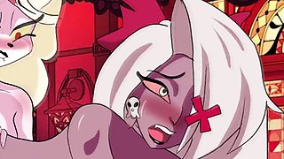 Charlie and Vaggie get lost in their wild sexual fantasies in Hazbin Hotel