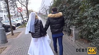Debt4k. preggie debtor has no choice but to take cock in Tight Pussy