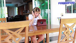 Anal, Creampie and Cum Face with 2 Shorthair Twins