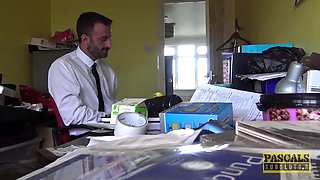 Hardfucked subslut disciplined by Pascals fat cock
