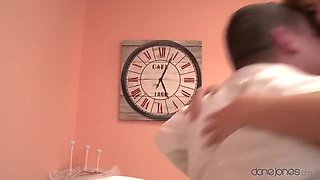 Tiny Blonde Gets Filled With A Big Dick