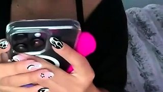 Busty brunette with big boobs rides cock