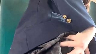 Nyako 喵子 – JK Uniform in Train