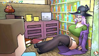 HornyCraft parody where the swamp witch gives a mind-blowing handjob and oral delight