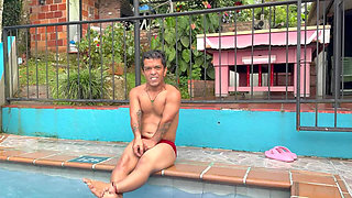 Pool Maintenance Worker Gets Horny Watching His Boss's Wife and Ends up Giving Her a Hard Fuck.