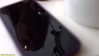 Skinny Flexi 18yo Teen Gets Slippery Ass Stretched
