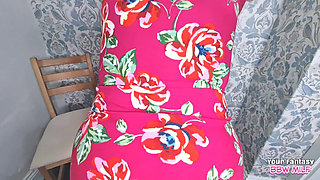 Favourite Sex Toy Vibrator on Moms Hairy Pussy - Mature Amateur BBW Slut Cheating Aunt