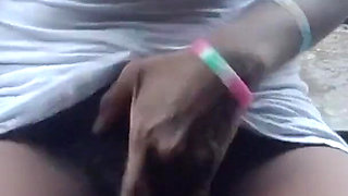 Rubbing Fingering My Hairy Pussy Outdoors Amazing Screaming Squirting Orgasms