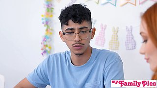 Penis greedy Scarlet Skies seduces brutha for his big carrot for her easter basket - s38:e2