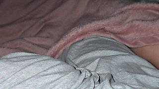 Step mom hand slip and pulled out step son dick from his panties touching his dick
