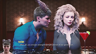 Redhead with Big Boobs - Adored by the Devil #12 an Animated Porn Game