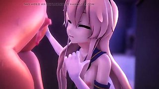 Japanese Hentai 3D Handjob in Bathroom with Panties and Hogtied Velvixian