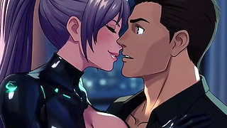 Deadly Cyborg Assassin Nova Seduces & Grinds Her Target Victor in Luxury Penthouse Hot 3D Anime Passion