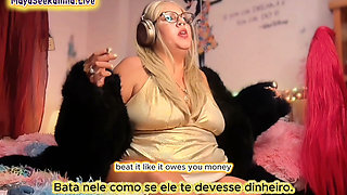 Steaming Hot JOI with Brazilian MILF BBW Goddess in Gold