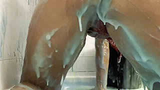 Gunged Again in Underwear Farts and Orgasm
