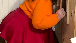 Jinkies- it looks to me like Velma had fun at my glory hole
