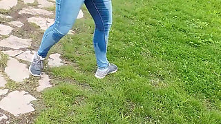 Eva Brooks Outdoors Wetting and Blow Job