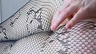 I Caress the Anal Hole with My Fingers to Insert a Big Dildo Into It.