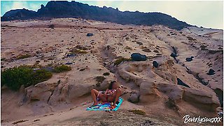 Shameless Milf On Vacation Masturbates On A Public Beach Then Gets Fucked By A Stranger